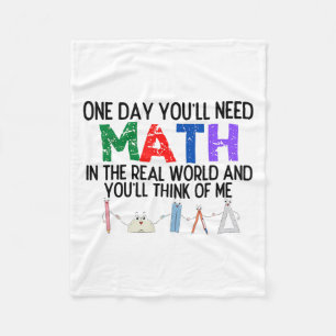 Eines Tages braucht man Mathematik in der realen W Fleecedecke