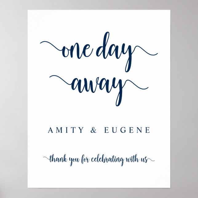 Eines Tages, Hochzeit Probe Dinner Welcome Pos Poster (Vorne)