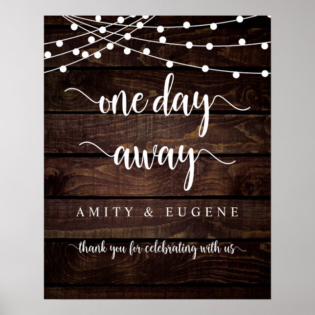 Eines Tages, Hochzeit Probe Dinner Welcome Pos Poster (Vorne)