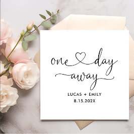 Eines Tages Hochzeitstag Probe Dinner Napkins Serviette
