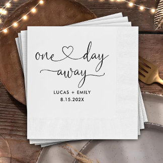 Eines Tages Hochzeitstag Probe Dinner Napkins Serviette