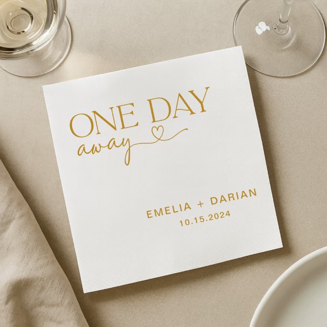 Eines Tages Hochzeitstag Probe Dinner Napkins Serviette (Von Creator hochgeladen)
