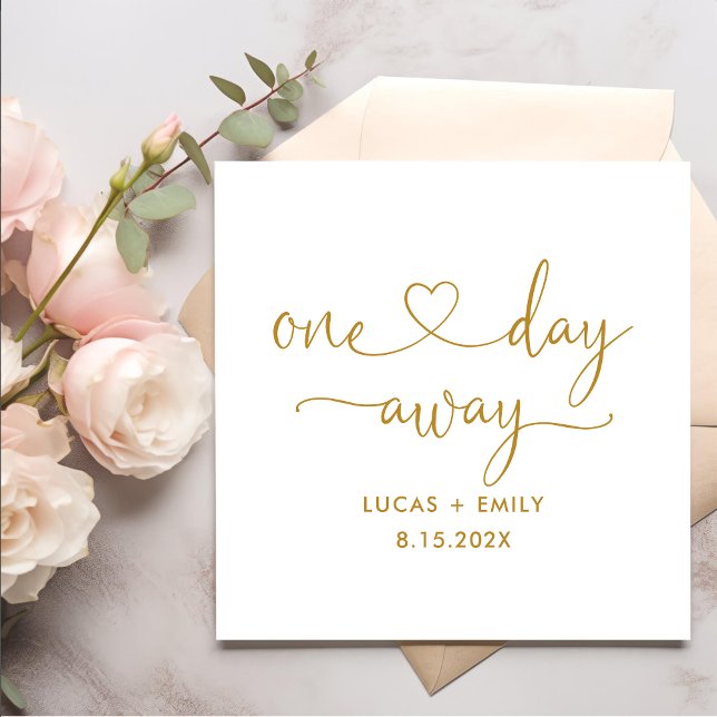 Eines Tages Hochzeitstag Probe Dinner Napkins Serviette (Von Creator hochgeladen)