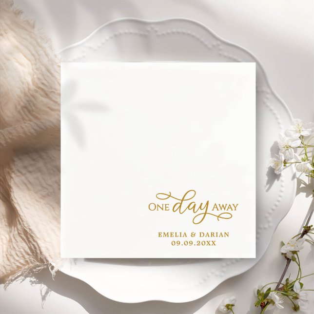 Eines Tages Hochzeitstag Probe Dinner Napkins Serviette (Von Creator hochgeladen)