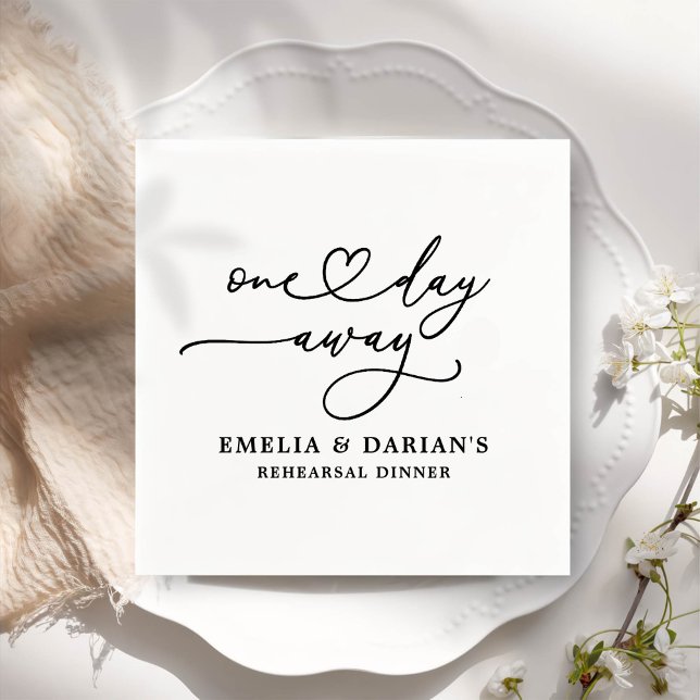 Eines Tages Hochzeitstag Probe Dinner Napkins Serviette (Von Creator hochgeladen)