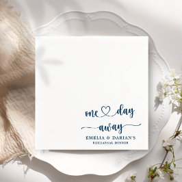 Eines Tages Hochzeitstag Probe Dinner Napkins Serviette