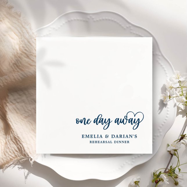 Eines Tages Hochzeitstag Probe Dinner Napkins Serviette (Von Creator hochgeladen)