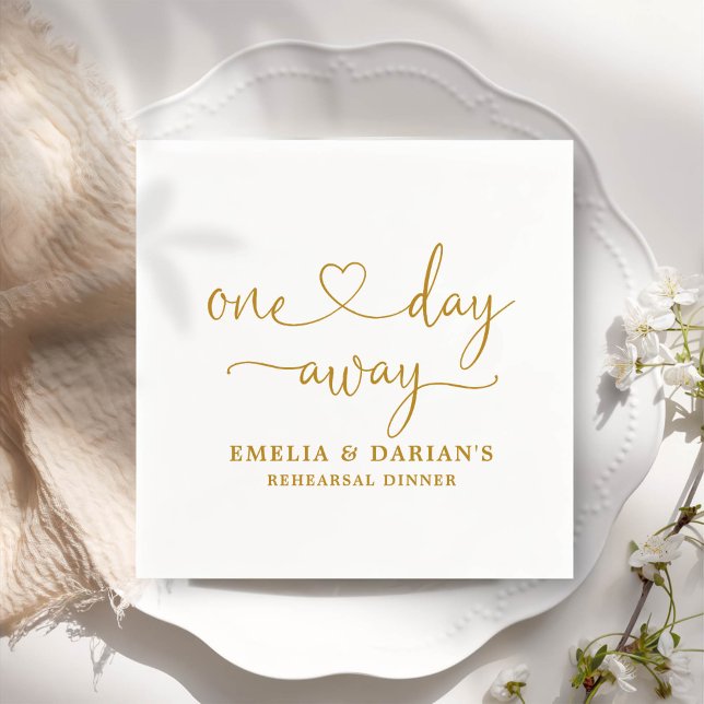 Eines Tages Hochzeitstag Probe Dinner Napkins Serviette (Von Creator hochgeladen)