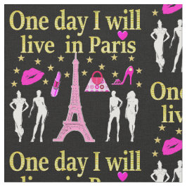 EINES TAGES WERDE ICH IN PARIS FABRIC LEBEN STOFF