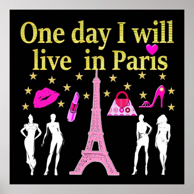 EINES TAGES WERDE ICH IN PARIS LEBEN POSTER (Vorne)