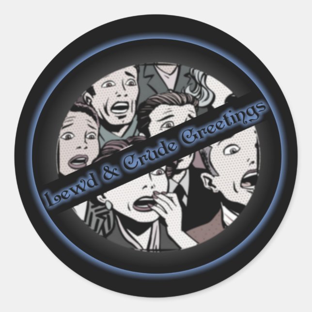 Eines unserer neuen Logos Runder Aufkleber (Vorderseite)