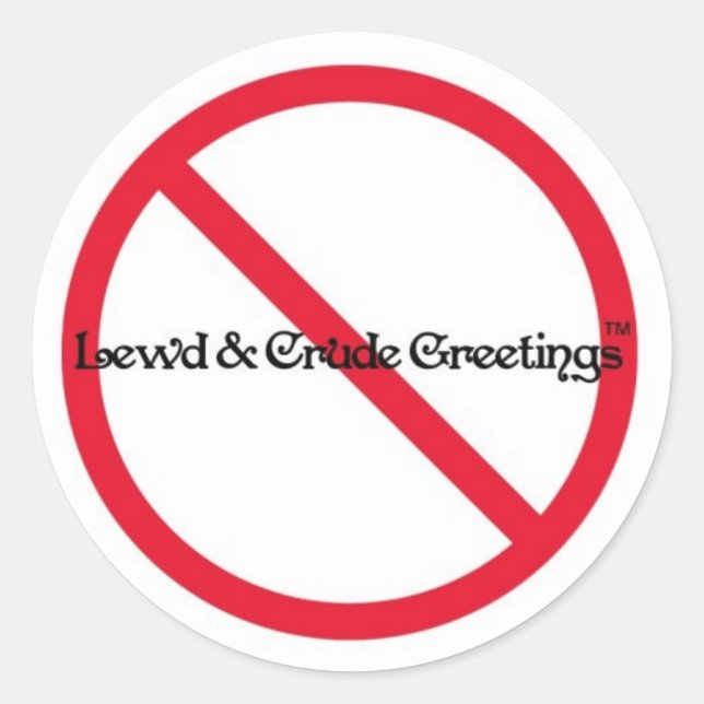 Eines unserer originalen Logos Runder Aufkleber (Vorderseite)