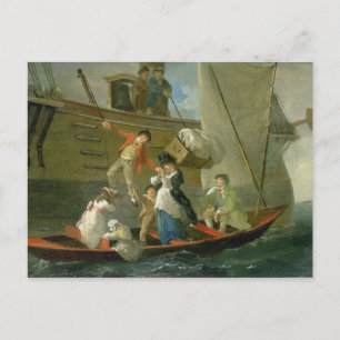 Eines verheirateten Seemanns adieu, c.1800 (Öl auf Postkarte