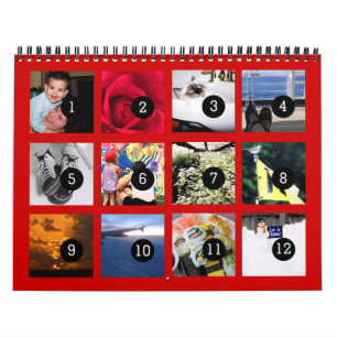 Einfach 1 bis 12 Foto-Kalender erstellen Kalender