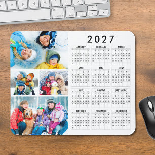 Einfach 2026 Kalender 4 FotoCollage Mousepad