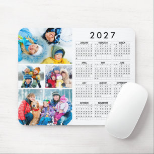 Einfach 2026 Kalender 4 FotoCollage Mousepad