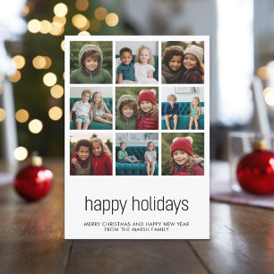 Einfach 9 Foto Schwarz-weiß Minimal Weihnachten Gl