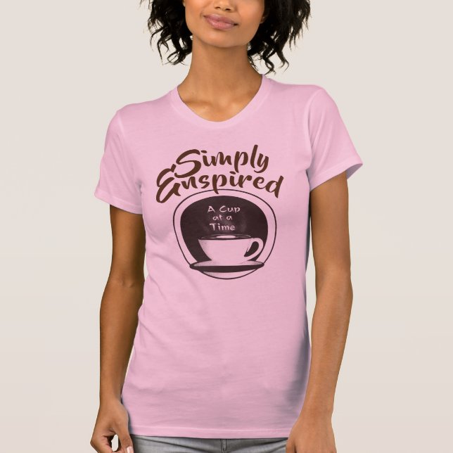 Einfach "A Cup on a Time" angeregt T-Shirt (Vorderseite)