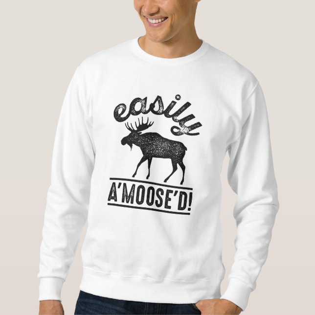 Einfach A’Moose’D Sweatshirt (Vorderseite)