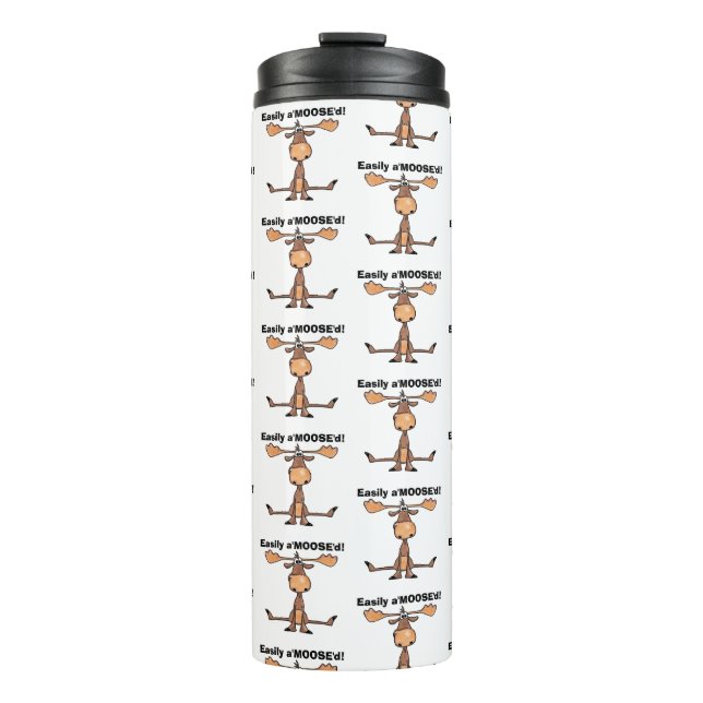 Einfach A’moose’d Thermosbecher (Vorderseite)