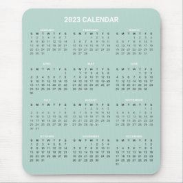Einfach aber elegant 2023 Kalender | Mousepad