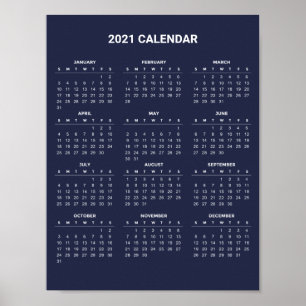 Einfach aber elegant - Kalender 2021 Poster