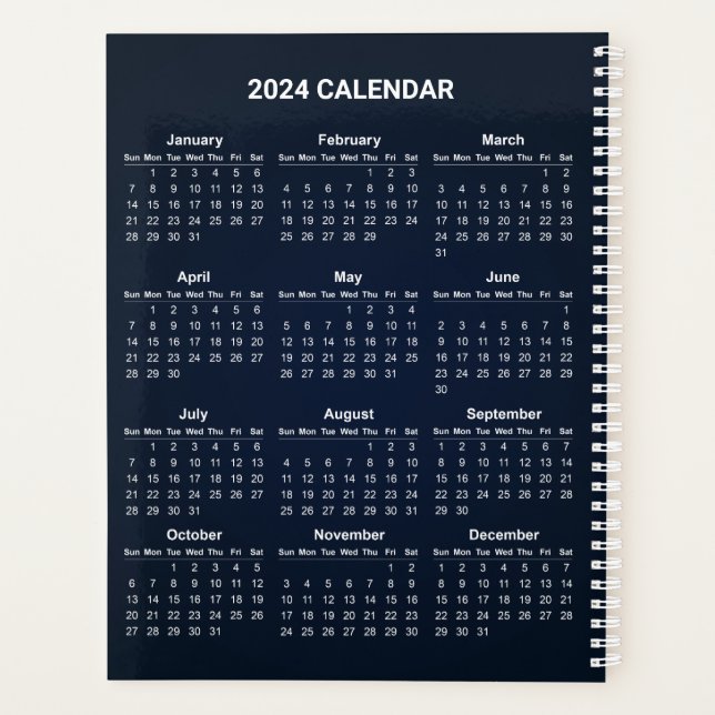 Einfach aber elegant - Kalender 2024 | Planer (Rückseite)