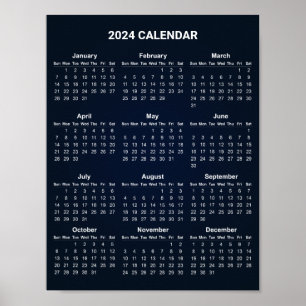 Einfach aber elegant - Kalender 2024 Poster