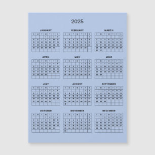 Einfach aber elegant - Kalender 2025   Magnetkarte