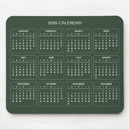 Einfach aber elegant - Kalender 2025 | Mousepad