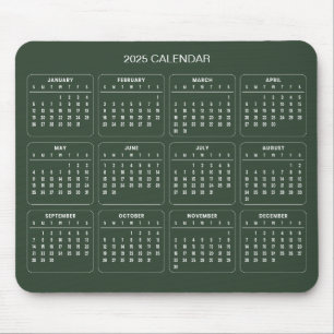 Einfach aber elegant - Kalender 2025   Mousepad