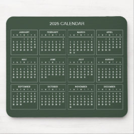 Einfach aber elegant - Kalender 2025 | Mousepad