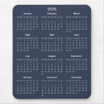 Einfach aber elegant - Kalender 2025 | Mousepad