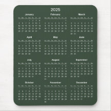 Einfach aber elegant - Kalender 2025 | Mousepad