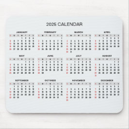 Einfach aber elegant - Kalender 2025 | Mousepad