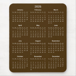 Einfach aber elegant - Kalender 2025 | Mousepad