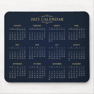 Einfach aber elegant - Kalender 2025   Mousepad