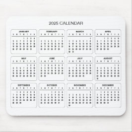 Einfach aber elegant - Kalender 2025 | Mousepad