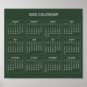 Einfach aber elegant - Kalender 2025   Poster