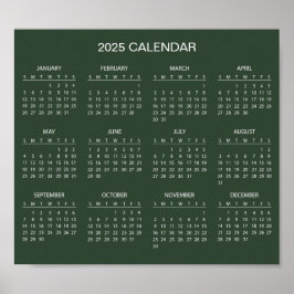 Einfach aber elegant - Kalender 2025 | Poster