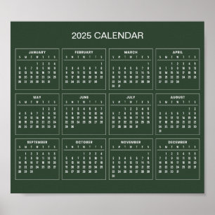 Einfach aber elegant - Kalender 2025   Poster