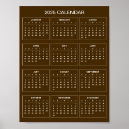 Einfach aber elegant - Kalender 2025 | Poster