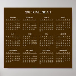 Einfach aber elegant - Kalender 2025 | Poster