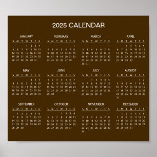 Einfach aber elegant - Kalender 2025   Poster