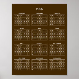 Einfach aber elegant - Kalender 2025 | Poster