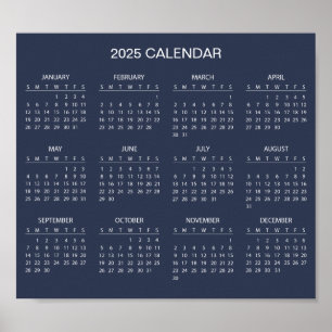 Einfach aber elegant - Kalender 2025   Poster