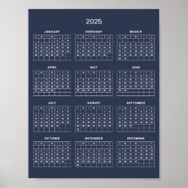 Einfach aber elegant - Kalender 2025 | Poster