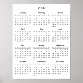 Einfach aber elegant - Kalender 2025 | Poster