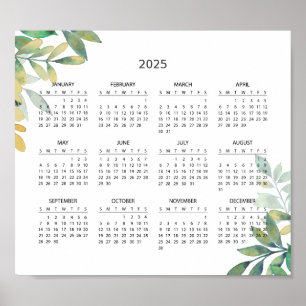Einfach aber elegant - Kalender 2025 Poster