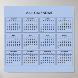 Einfach aber elegant - Kalender 2025   Poster